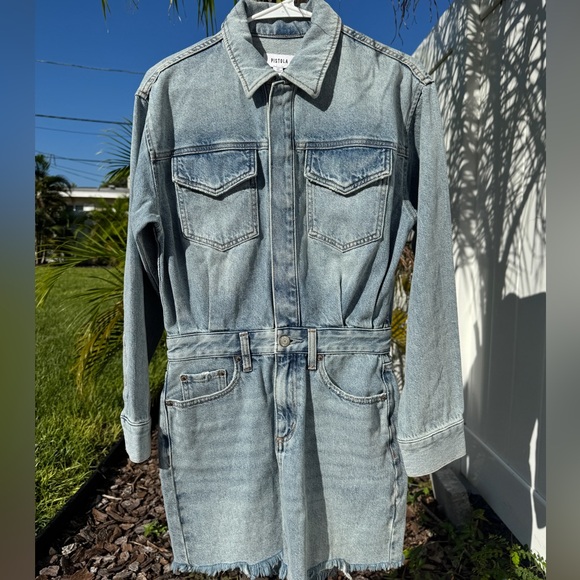 Pistola Nina Long Sleeve Denim Dress - Picture 1 of 6
